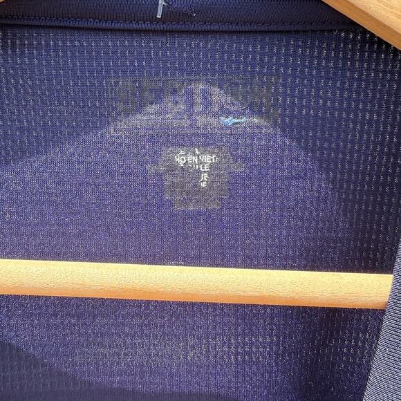 Michigan Wolverines Basketball Majestic Blue Yellow Athletic shirt Size XL - Picture 3 of 7